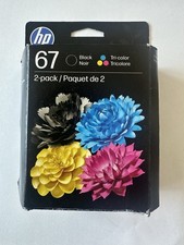 Genuine HP 67 - 3YP29AN - Black and Tri-Color Combo Pack Ink Cartridges picture