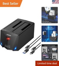 Dual Bay USB 3.2 Hard Drive Dock with Offline Clone for 2.5/3.5” HDD/SSD picture