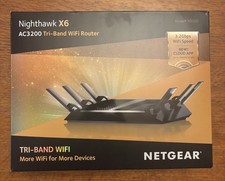 NETGEAR Nighthawk X6 R8000 AC3200 Tri-Band WiFi Router 5-Port VPN. NEW SEALED picture