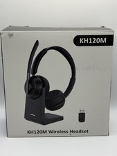 Sky Wing KH120M Wireless Headset Boom Mic, USB Dongle & Charging Dock, Black picture