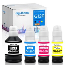 4PK BMCY GI-20 GI20 Ink Bottle Fit for Canon PIXMA G5020 G6020 G7020 MegaTank picture