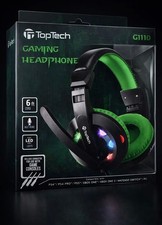TOPTECH G1110 (BLUE) Gaming Headphone With Led Lights New In Box picture