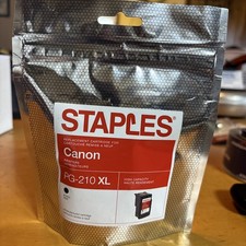 Unopened Staples Reman. Black Ink Cartridge ~~ PG-210 XL picture