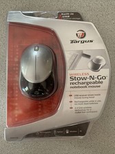 NEW Targus wireless Stow-N-Go rechargeable notebook mouse picture
