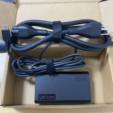 Genuine 65W USB C Type C Adapter Charger Lenovo ADLX65YSCC3A New Slim Round New picture