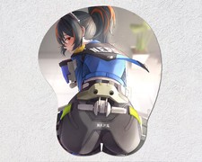 Zenless Zone Zero ZZZ Zhu Yuan 3D Oppai Boob Mouse Pad Wrist Rest Mousepad picture