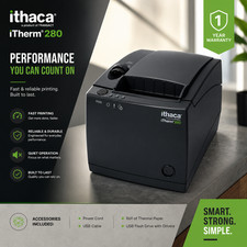 🟢TESTED🟢TransAct Ithaca iTherm 280 MOD Thermal POS Receipt Printer USB Cutter picture