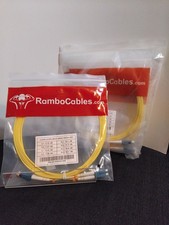RAMBO CABLES OS2 LCU-LCU DX 5M Fiber Optic Patch Cables LOT/5 picture