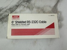 Tandy Shielded & Grounded RS-232C Cable 6 Feet Male DB9 to Female DB9 picture