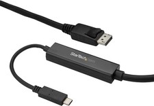 StarTech.com 9.8ft/3m USB C to DisplayPort 1.2 Cable 4K 10 ft / 3 m, Black  picture