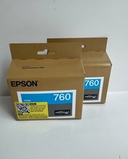 2 Epson Cyan 760 Ink Cartridges *New* picture