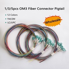 Fiber Pigtail Cable 1/3/5pcs LC/UPC  12 Colors OM3 0.9mm 1M/1.5M/2M Multi-Mode picture