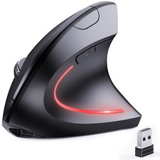Bluetooth and 2.4G (2-in-1) Rechargeable Wireless Mouse, Ergonomic Vertical D... picture