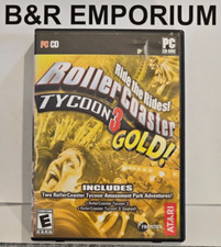 Roller Coaster Tycoon 3 Gold (2005 Atari Interactive) - Used PC CD-ROM Windows picture