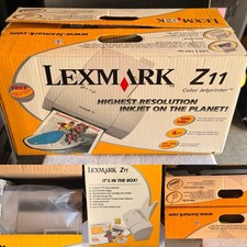 Lexmark z11 color jetprinter inkjet printer with original box picture