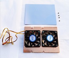 3.5 Inch Pure Copper HDD Hard Drive Disk Cooler Heatsink With Dual Cooling Fan picture