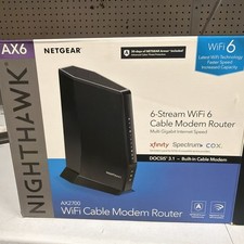 NETGEAR Nighthawk AX6 - AX2700 WiFi Cable Modem Router - CAX30 picture
