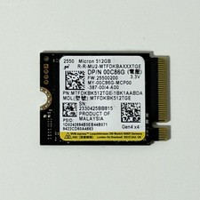 Micron 2550 512GB M.2 2230 NVMe PCIe Gen4 x4 SSD MTFDKBK512TGE Tested picture