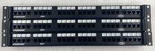 Lot of 3 Hubbell Speedgain c5e+ 24-Port Patch Panel P5E24UE picture