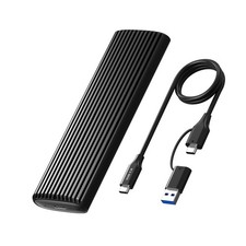 M.2 NVMe SATA SSD Enclosure, ICY BOX SSD Enclosure Adapter, Tool-Free USB C E... picture