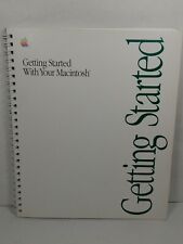 Getting Started With Your Macintosh  1990 Spiral Softcover Manual Book Vtg picture