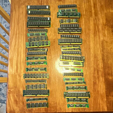 40 ram sticks, various types years and memory, gold fingered. Used should work picture