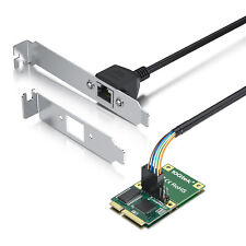 Mini PCIe to RJ45 Gigabit Ethernet Network Card w/ Intel I210AT & 30cm cable picture