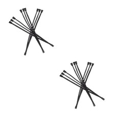 6Pcs Black Pc Fan Splitter 1 to 3 Durable Cable for Computer Cooling System picture