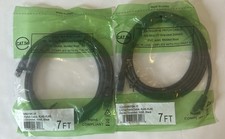 2x - Cat5E Patch Cable 350 MHz UTP stranded 24awg PVC Jacket, Gold Plated Plugs picture