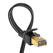 Cat 8 Ethernet Cable 25 Ft, Nylon Braided High Speed Heavy Duty Cat8 Network picture