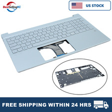 For HP Pavilion 15-EG 15-EH 15Z-EH Silver Palmrest Backlit Keyboard M08912-001 picture