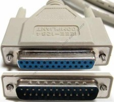Lot10x/pcs 3ft IEEE1284 DB25 Male-Female EXTENSION Parallel Bi-Directional Cable picture