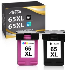 2x 65XL Ink Cartridge | Black & Color combo | H.Y for HP 65-XL ENVY AMP Deskjet picture