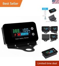 Compact Waterproof Battery Monitor with Temperature Alarm for 7-100V Batteries picture
