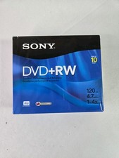 Sony 10 Pack DVD+RW 120 Minutes 4.7 GB Compact Discs NEW SEALED picture