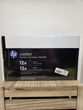 HP LaserJet 12A Black Dual Pack Toner (Q2612D) NEW FACTORY SEALED picture