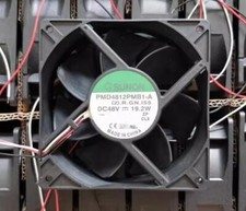 SUNON PMD4812PMB1-A (2) R.GN I55 DC48V 19.2W 12CM 3-Wire Cooling Fan picture