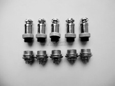 5pcs Aviation Plug Male Female Wire Panel Metal Connector 16mm 6 pin GX16-6 M62 picture