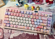 Card Captor KINOMOTO SAKURA KeyCaps Anime PBT 142 Keys For Cherry MX Keyboard picture