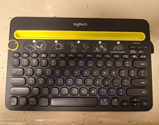 Logitech K480 Multi-Device Bluetooth Wireless Compact Keyboard Black/Yellow picture