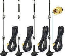 Bingfu Dual Band WiFi 2.4GHz 5GHz 5.8GHz 9dBi 4-Pack [RP-SMA] Male Antenna picture