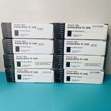 Xerox 4 Phaser 860 Colorstix II Ink Cartridges Techtronix BLACK Lot Of 24 READ picture