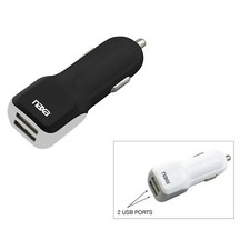 10 Watt 2.1 Amp Dual USB Car Charger-BLACK picture