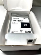 New Canon PFI-120BK black Ink Tank TM-200 TM-300 TM-305 GP-200 GP-300 Exp 05/27 picture