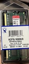 Kingston 8GB 2Rx8 PC3L-12800 DDR3 1600 MHz 1.35V SO-DIMM Laptop Memory RAM 1x 8G picture