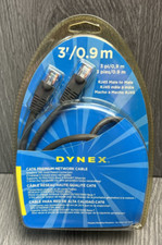 Dynex CAT6 RJ45 Premium Network Cable Ethernet Patch Cord 3ft Male to Male New picture