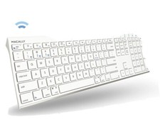 Macally Quick Switch Bluetooth Keyboard for Three Devices - Charger included picture