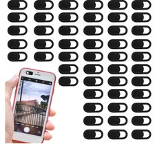 50 Pcs Black Ultra-Thin Webcam Cover Slide, Laptop Camera Privacy Protectors picture