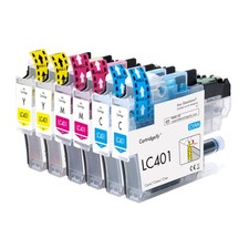 6-Pack LC-401 Color Ink Cartridges Replacement for Brother LC-401XL LC401 Mul... picture