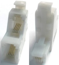 SE-267A2 RJ11 6P4C 1 M to 2F Telephone Splitter M2F 103715082 Modular T Adapter picture